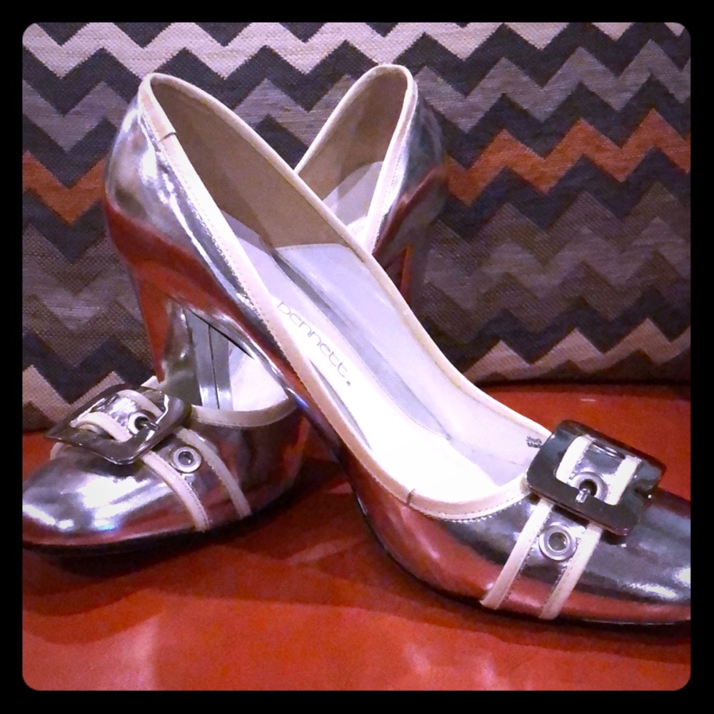 Jessica Bennett Silver High Heel Shoes